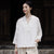 Cotton & Linen V Neck Loose Traditional Chinese Blouse