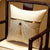 Feather Pattern Traditional Chinese Linen Cushion Cover with Pendant