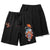 Wealth God Pixiu Embroidery Beach Pants Loose Pants Chinese Style Shorts
