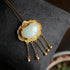 Traditional Ruyi with Fringe Pendant Gilding Necklace for Women