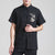 Short Sleeve Dragon Embroidery Linen Chinese Kung Fu Shirt