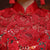 Short Sleeve Cheongsam Top Chiffon Skirt Chinese Wedding Dress