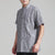 Short Sleeve Strips Pattern Linen Chinese Kung Fu Shirt