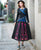 Floral Embroidery Traditional Chinese Style Pleated Expansion Skirt