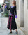 Floral Embroidery Traditional Chinese Style Pleated Expansion Skirt