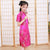 Dragon & Phoenix Pattern Brocade Kid's Cheongsam Chinese Dress
