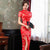 Floral Brocade Open Front Classic Cheongsam Chinese Dress
