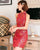 Halter Top Floral Brocade Mini Cheongsam Chic Chinese Dress