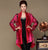 Open Front Floral Silk & Linen Chinese Style Wind Coat