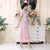 Cheongsam Top Full Length Ao Dai Two-piece Floral Dress