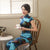 Tea Length Floral Silk Blend Cheongsam Chinese Dress