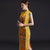Auspicious Pattern Brocade Traditional Cheongsam Chinese Evening Dress