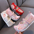 Traditional Girls' Floral Embroidery Chinese Cocked Shoes Dancing Shoes
