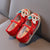 Tiger Head Designed Traditional Girls' Chinese Embroidery Shoes Dancing Shoes