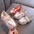 Rabbit's Ears Designed Traditional Girls' Chinese Embroidery Shoes Dancing Shoes