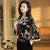 Mandarin Sleeve Floral Velvet Women's Chinese Jacket Cheongsam Top