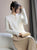 Hooked-Flower Cashmere Knitted Sweater with Stand Collar and Long Sleeves
