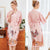 Chinese Dragon Pattern Knee Length Silk Sleepwear Pyjamas Morning Robe