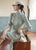 Floral Lace Traditional Cheongsam Knee Length Chinese Dress