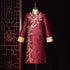 Floral Embroidery Mandarin Collar Brocade Traditional Chinese Groom Suit