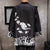 Auspicious Clouds Pattern Men's Cardigan Kimono Shirt Samurai Costume