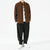 Chinese Style Men's Retro Trendy Long Sleeve Shirt Casual Corduroy Large Size Top