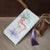 Hand Painted Deer Pattern Chinese Style Canvas Wallet with Tassel