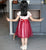 Floral Cheongsam Top Chiffon Skirt Traditional Girl's Chinese Dress