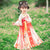 Kyuubi Kitsune Embroidery Girl's Han Chinese Costume Princess Dress