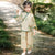 Trumpet Sleeve Chinese Painting Pattern 2-Pieces Han Costume Girl's Chinese Suit