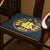 Fu Character Embroidery Linen Traditional Chinese Seat Cushion