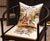 Dragons & Peony Embroidery Brocade Traditional Chinese Seat Cushion