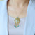 Cloisonne with Tassels Pendant Gilding Necklace