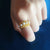 Pearl Gems Chinese Style Gilding Silver Ring