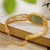 Green Jade Chinese Style Gilding Bracelet