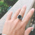 Black Agate Sterling Silver Openings Ring