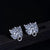 Lion Face Sterling Silver Chinese Style Earrings