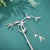 Bamboo Designed Sterling Silver Retro Chinese Style Hairpin with Tassel