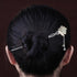 Lotus Seedpod Shape Jade Sterling Silver Retro Chinese Style Hairpin