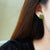 Four-leaf Clover Shape Jade Gilding Earrings