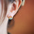 Ruyi Shape Emerald Gilding Earrings