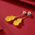Gourd Shape Artificial Amber Gilding Earrings