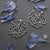 Rose Pattern Designed Chinese Style Silver Earrings
