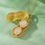 Necklace with Jade Openable Peanut Shape Pendant