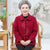 Lapel Collar Floral Embroidery Woolen Tang Suit Traditional Chinese Jacket Mother's Coat