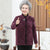 Floral Mink Cashmere Tang Suit Traditional Chinese Jacket Mother's Coat