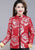 Floral Embroidery Brocade Women's Chinese Style Wadded Coat