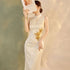 Chinese Style Qipao Dress for Young Women Summer Brocade Cheongsam