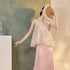 Chinese Style Stand Collar Sleeveless Vest with Floral Embroidery and Pearl Tassels Waistcoat