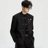 New Chinese Style Stand Collar Wedding Suit for Men with Embroidery Groom